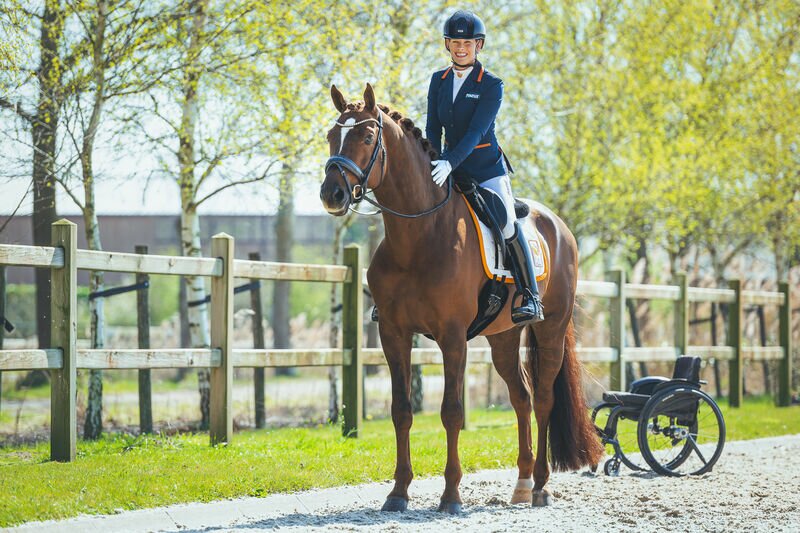 Rixt van der Horst ambassadrice EK Para Dressuur Ermelo Foto door Sushilla